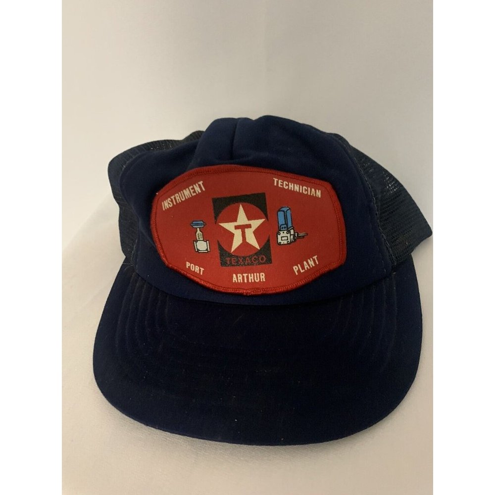 Texaco Oil Patch Trucker Mesh Vintage M-L Snapback Ball Cap